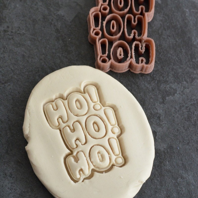 Simple Ho Ho Ho Cookie Cutter