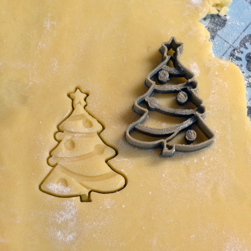 Emporte-pièce Petit Beurre Joyeux Noël Sapin - La Boîte à Cookies