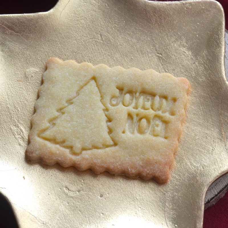 Emporte-pièce Petit Beurre Joyeux Noël Sapin - La Boîte à Cookies