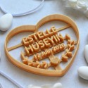 Wedding custom cookie cutter heart and branch