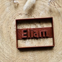 Square cookie cutter with name - Personalized