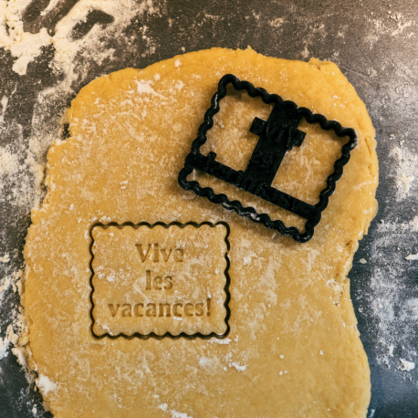 Petit Beurre "Vive les Vacances" cookie cutter