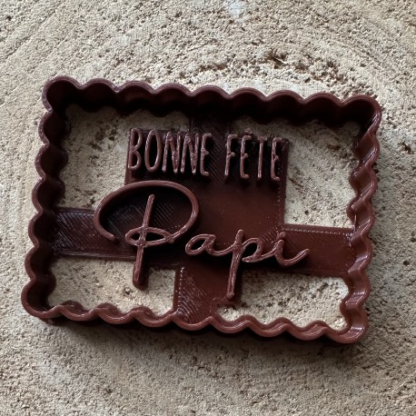 Petit Beurre "Bonne fête Papi" cookie cutter